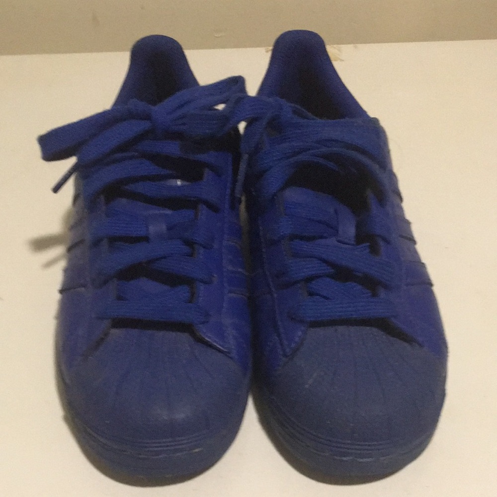 Blue Adidas sneakers